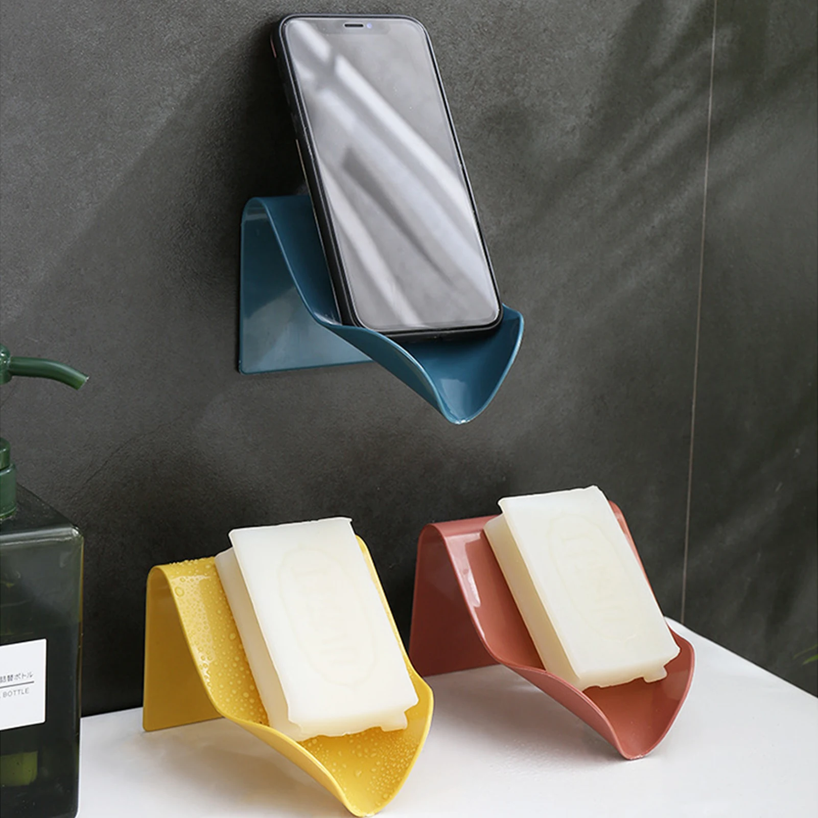

Creative Draining Wall Hanging Strong Seamless Non-perforated Plastic Soap Box