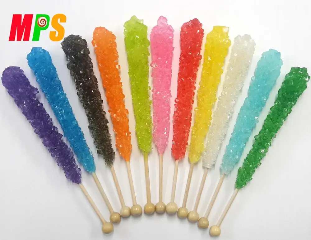 
Sour Rock Candy Sticks Assorted Colors 