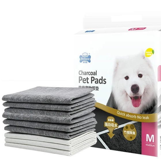 

New Charcoal Underpad Custom 40*60 Pet Pee Dog Urine Absorbing Under Pads, White pink blue black