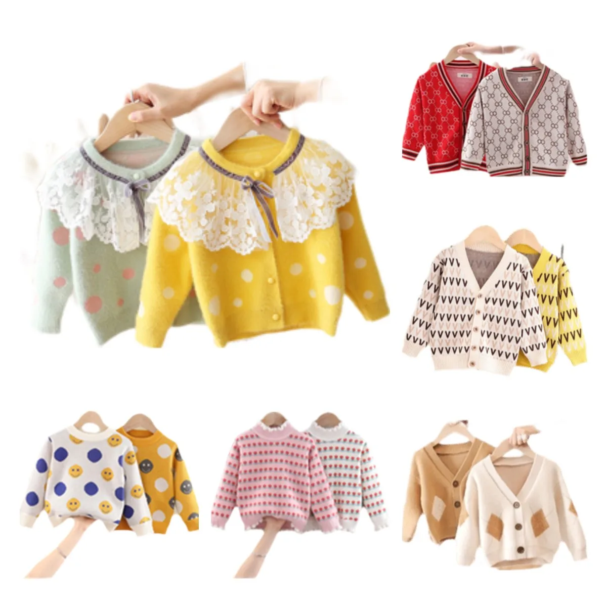 

Men's and women's cardigan autumn 2021 new children's wear Korean sweater baby handsome sweater