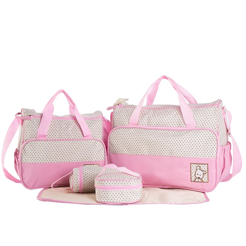 

Twinkle 2021 custom 5 in 1 mommy baby diaper bag set for travel outdoor