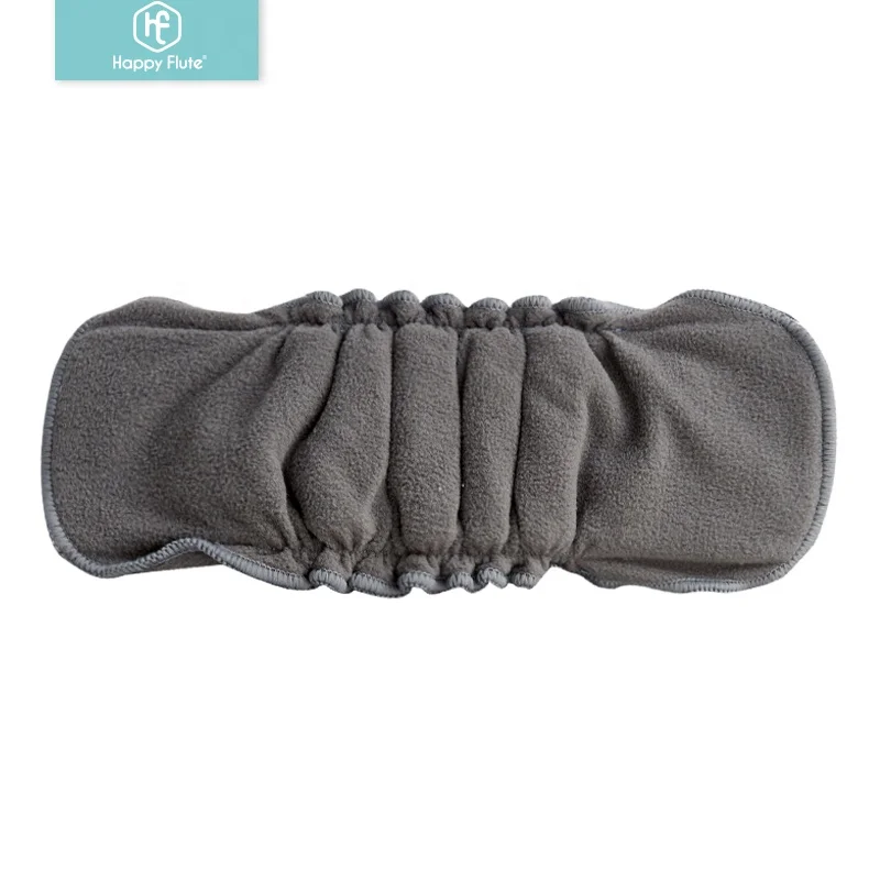 

HappyFlute elastic 5 layers bamboo charcoal absorbent microfiber reusable washable cloth diaper insert, As photos show