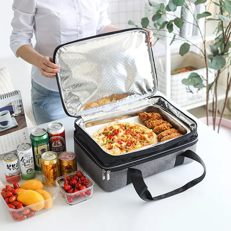 

Custom Warm Thermal Pizza Insulated Custom Reusable Tote Waterproof Eat Food Delivery Cooler Bag