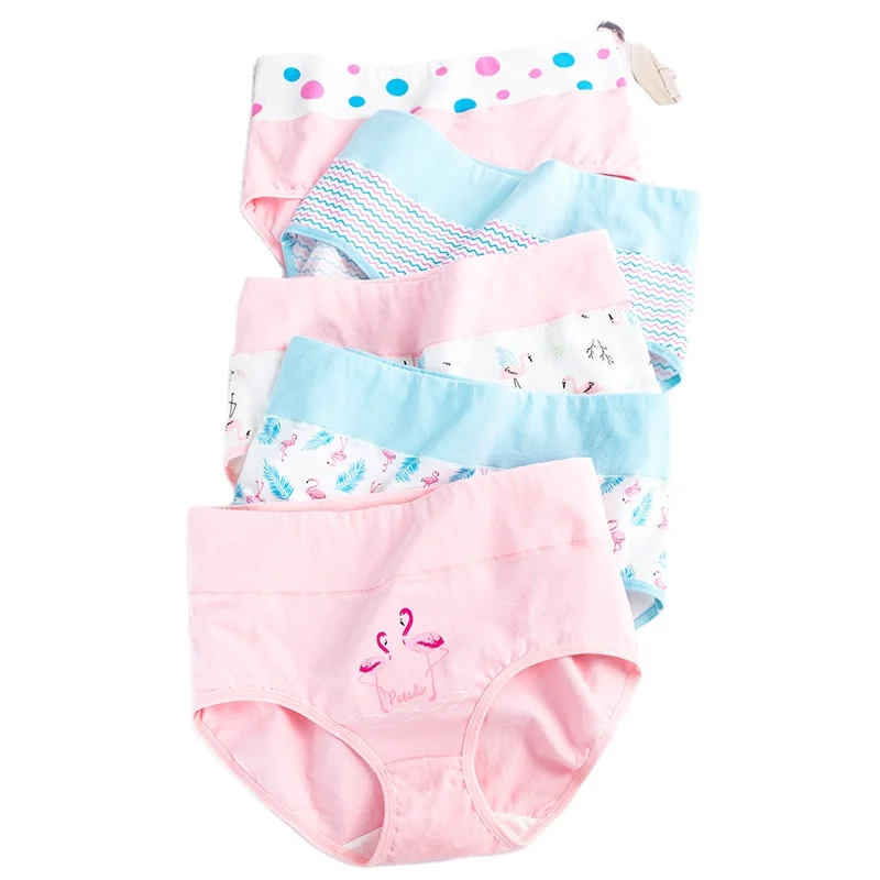 

Wholesale Body Slim Female Lingerie Cute Print Ladies Seamless Briefs Breathable Underwear Cotton High Waist Women's Panties