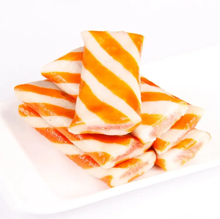 
Wholesale factory supply Sandwich Crab Flavor fish cake frozen surimi  (1600146503025)