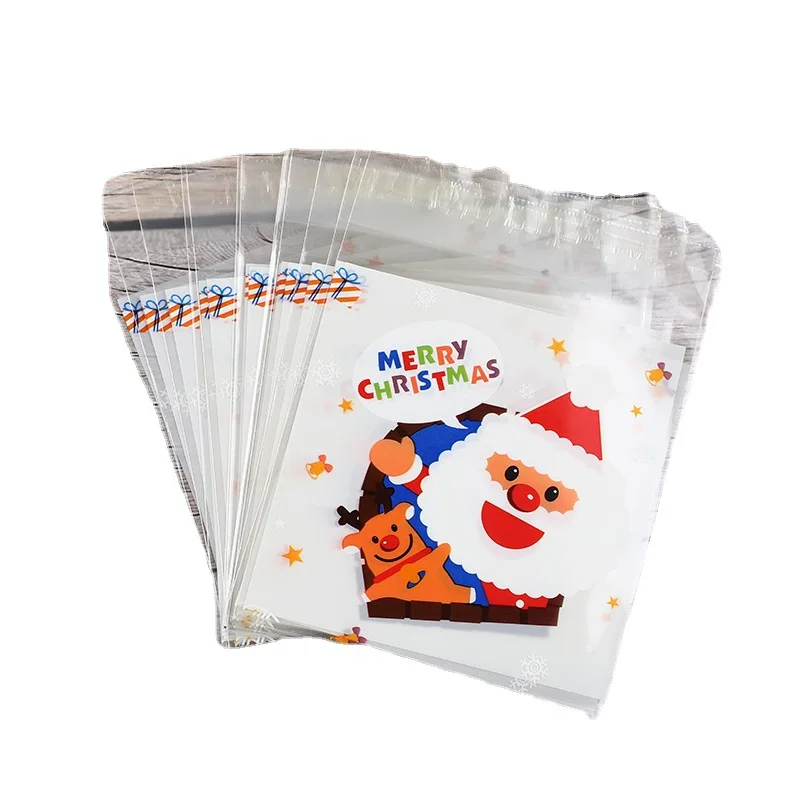 

Cailyn Customized Christmas New Year Food Snack Candy Cookie Self Adhesive Seal Food Packaging Bag