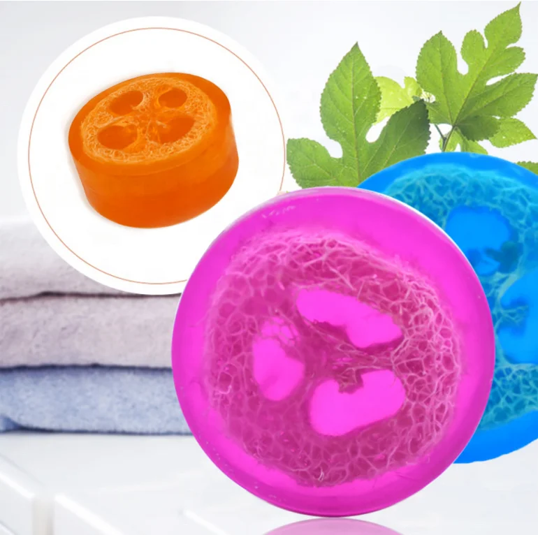 

Wholesale Beauty Natural Loofah Soap Handmade Diffuser Oil Soap Remove Skin Acne Deep Cleansing and Whitening Face Care