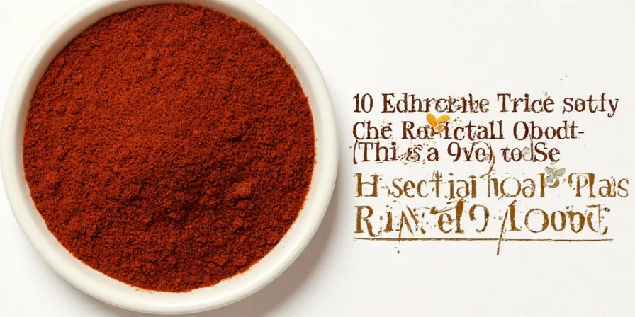 Colorful spice jars including ras el hanout on a rustic wooden shelf