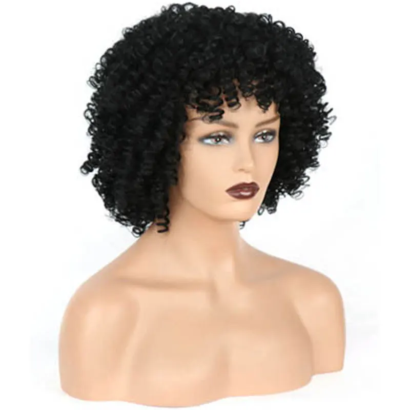 

Wig chemical fiber wig African chemical fiber high temperature silk fluffy curly hair