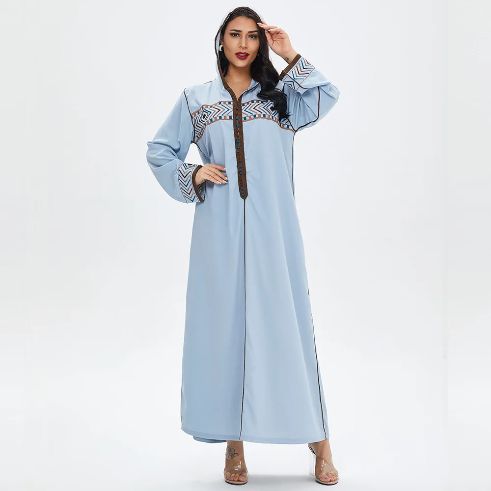 

New Design Kimono Abaya Long Sleeve Muslim Abaya Women Dresses Muslim Women Casual Daily Wear muslim women dress