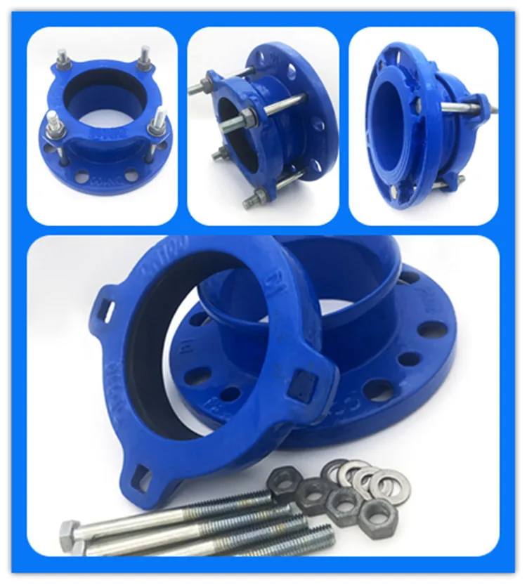 China Epoxy Coating Di Ductile Iron Pipe Fitting Connect Flange Pipe