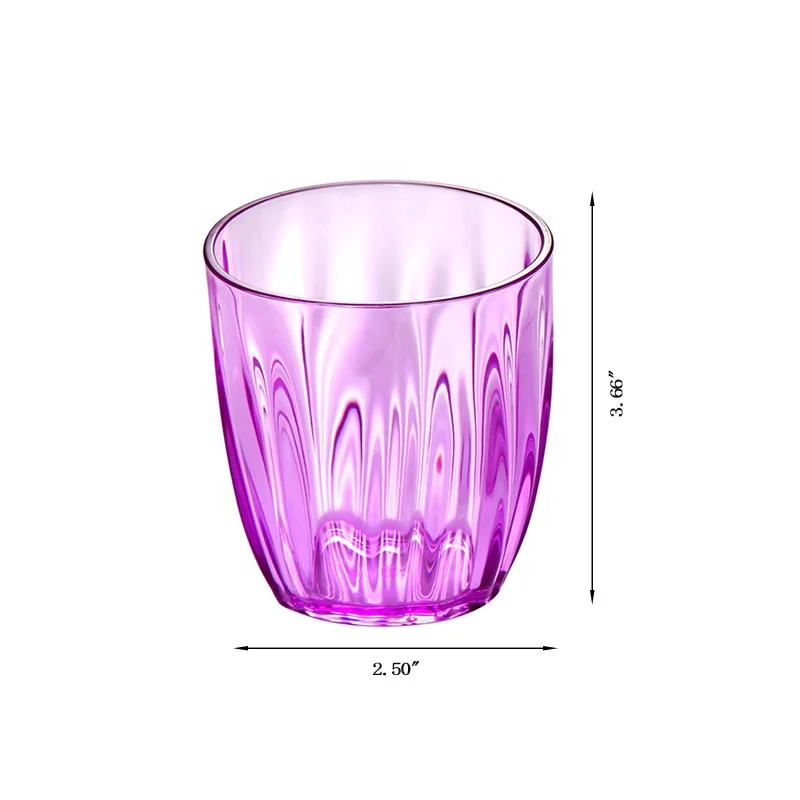 

Acrylic clear colorful cup drinking ware tumbler for water coffee juice