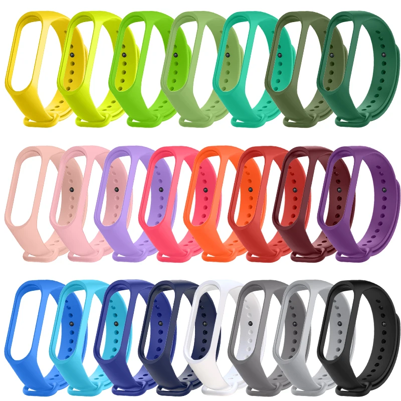 

Silicone Replacement Wristband Strap Mi Band 5 Strap For Xiaomi Mi Band 5