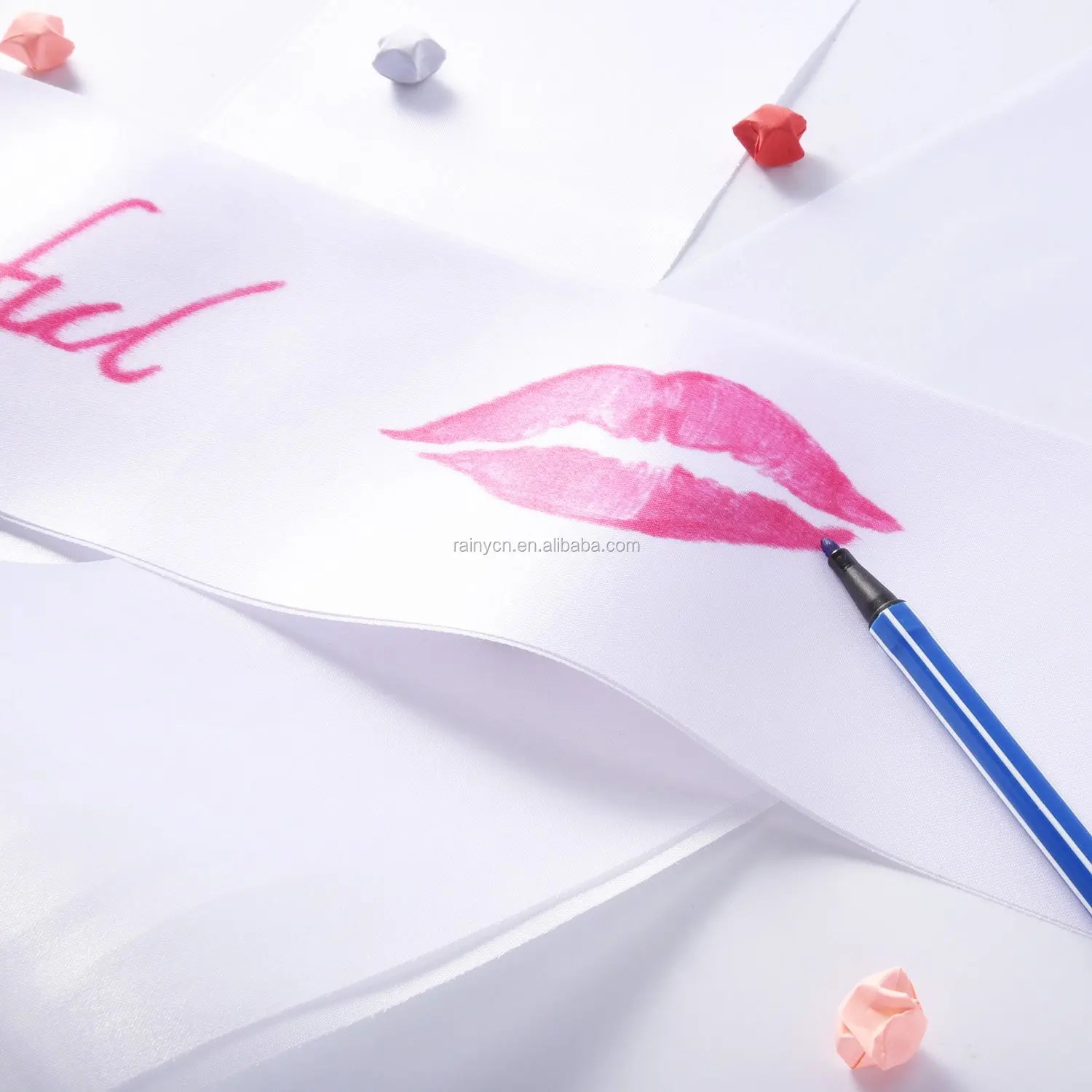 Plain Sashes Blank Satin Sashes Party Accessory Pageant Sash For