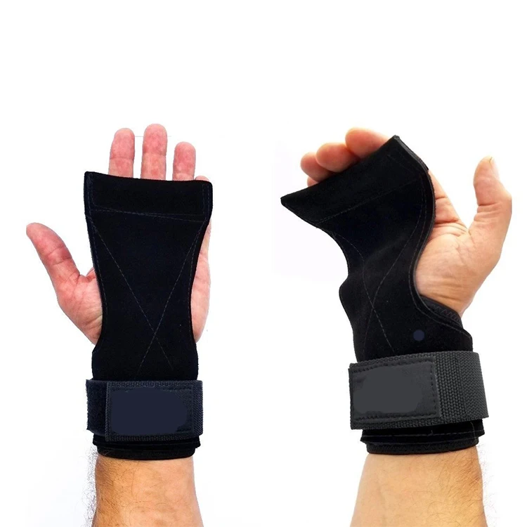 MKAS Best-Selling Workout  Pull Up Cowhide Leather Gymnastic cross training Pull Up  Hand Weightlifting Grips