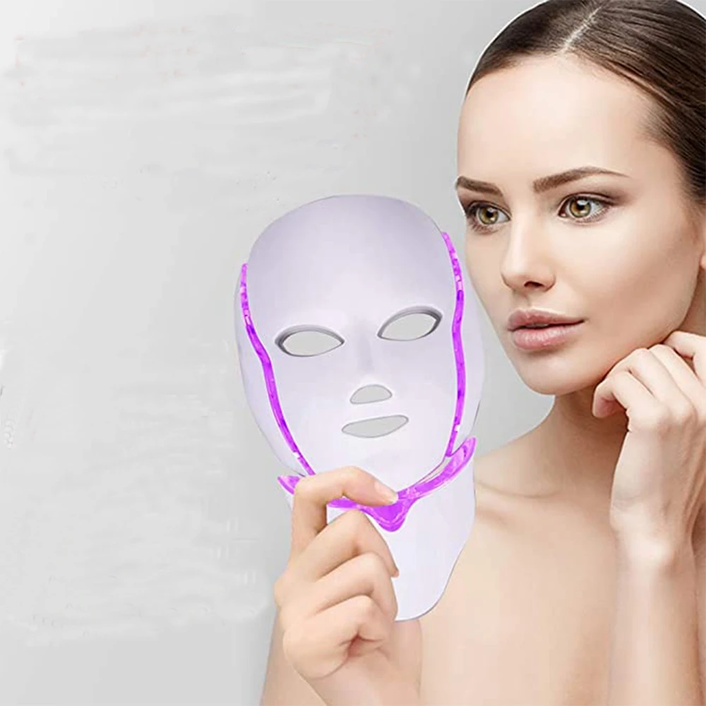 

2022 New Fashion Electronic Personal Beauty care Skin Photon Rejuvenation Face Neck Led face light therapy facial mask