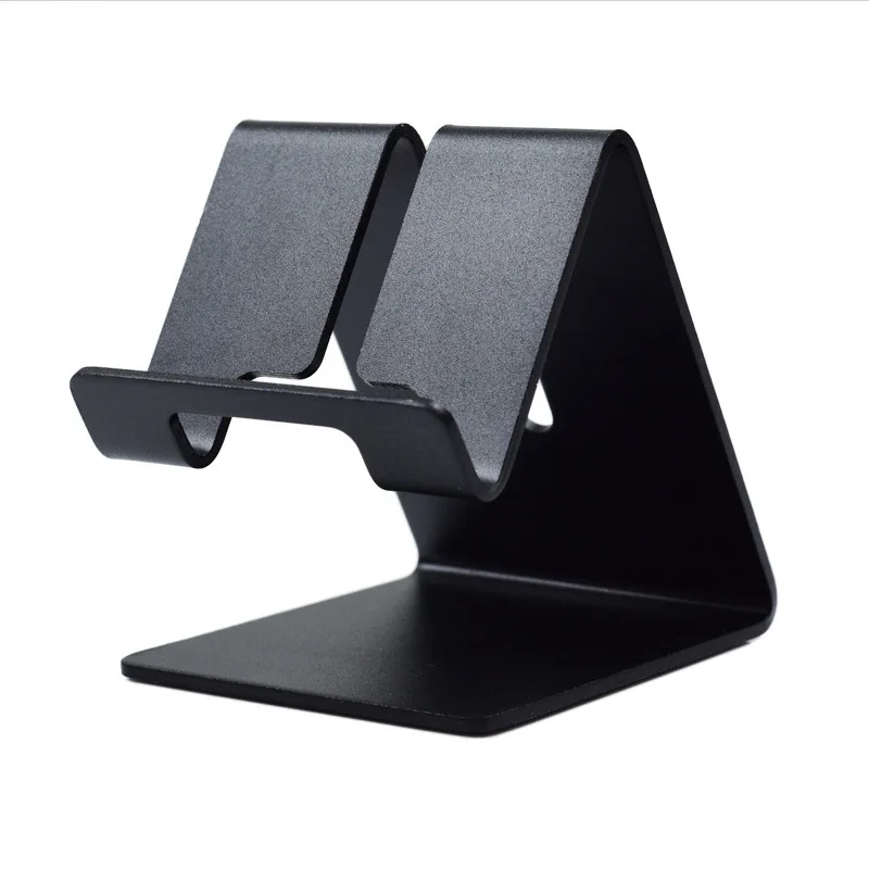 

Simple Design Metal Smart Phone Bracket Desktop Stand Non-slip No Magnetical Cell Phone Holder For iPhone Samsung, Black, silver, pink, gold