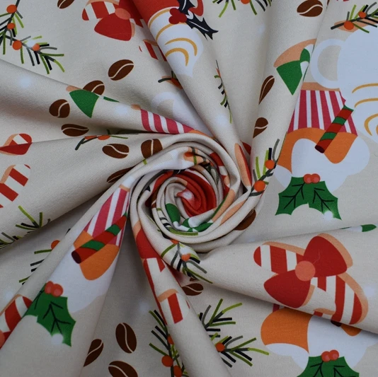 

Custom printing cotton lycra fabric having your own fabric printed