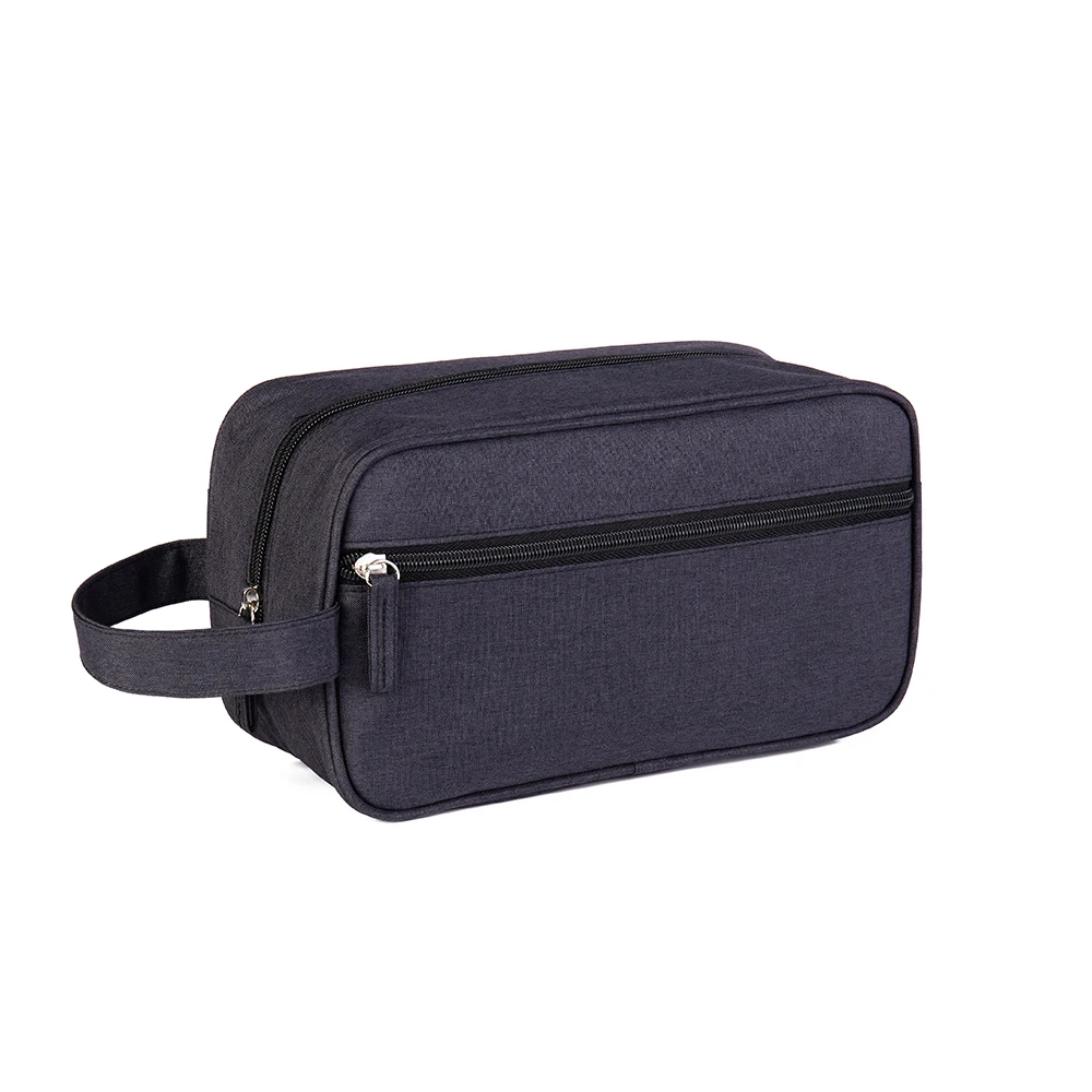 

Wholesale black makeup bag vanity case custom logo cosmetic men toiletry bag for travel, Customizable