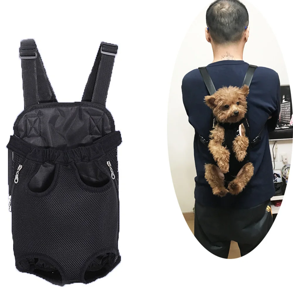 

Carry Adjustable Backpack Kangaroo Breathable Front Puppy Dog Bag Pet Carrying Travel Legs Out Carrier For Cats