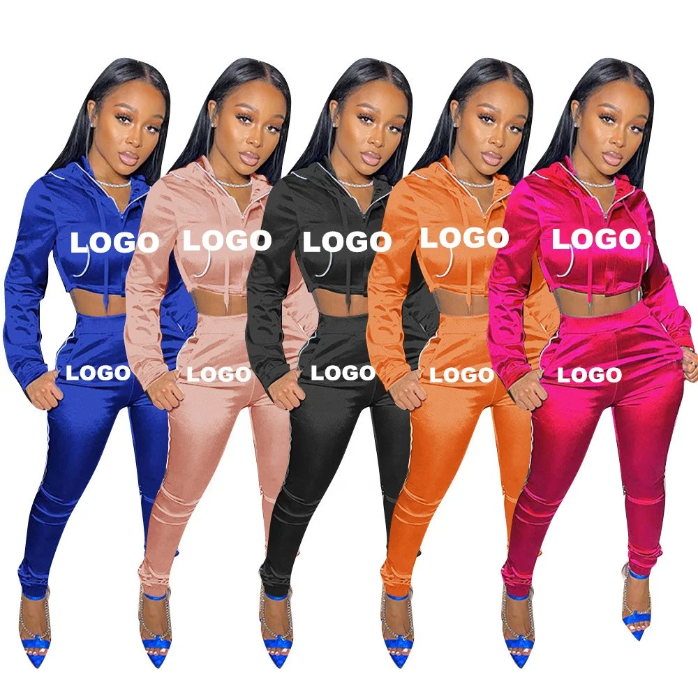 

Biwisy Winter Clothes Jogging Suit Women Sweatsuit Tracksuits Outfits Sexy Long Sleeve Crop Hoodie Two Piece Set