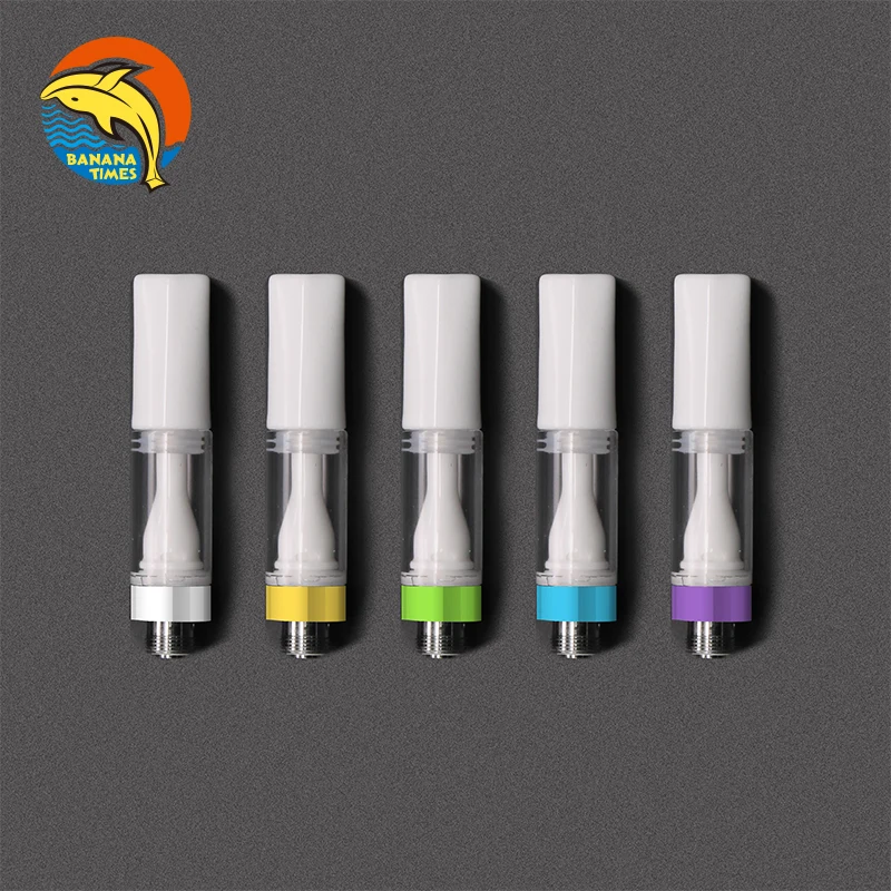 

Factory direct 510 cartridges cbd press type glass tank 0.5ml custom logo full ceramic vaporizer cartridge