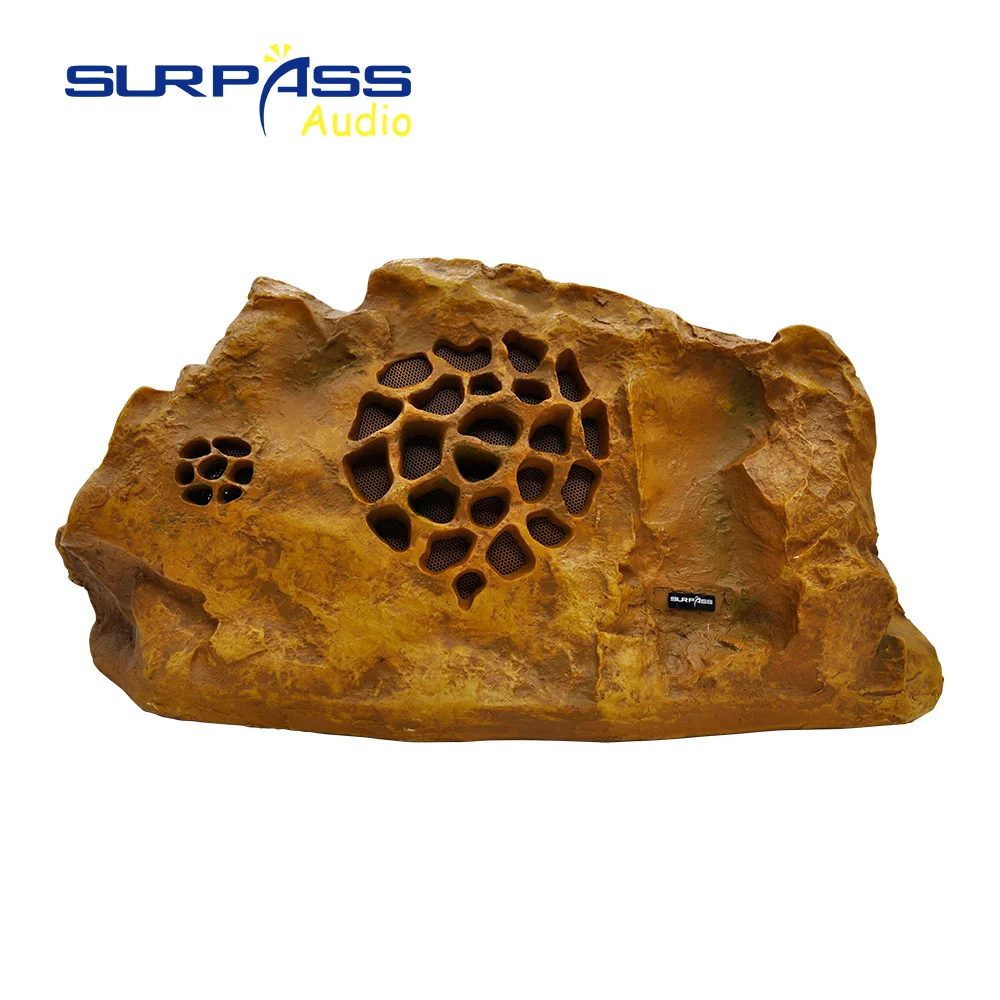 

SP-GS850 Hot selling PA System Stone waterproof Speaker Used in Outdoor garden stone speaker, Yellow