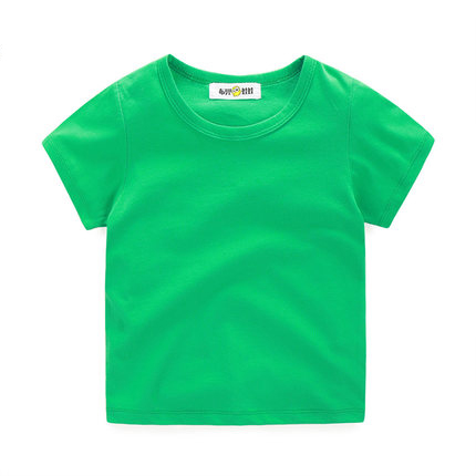

hot sell kids 100% combed cotton customer logo tshirts & tops