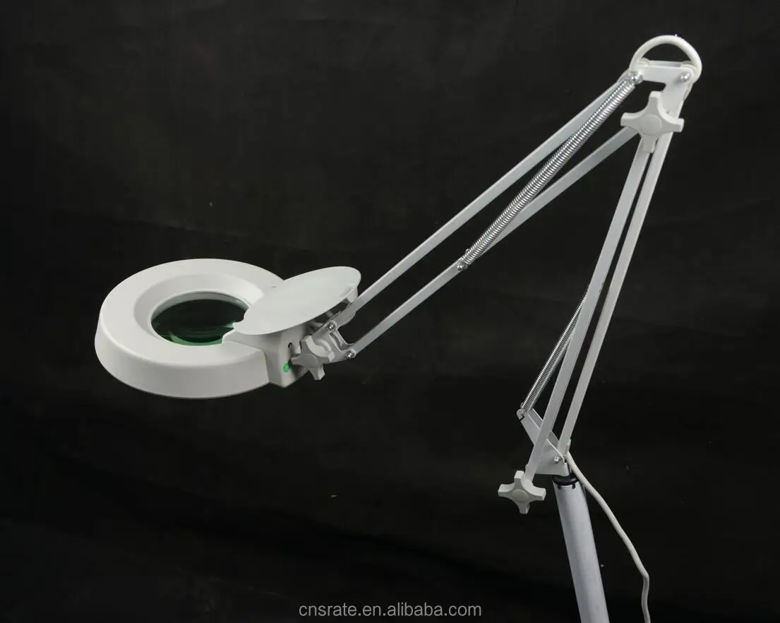 High Quality 8x Floor Stand Magnifying Glass Dentist Lamp With Led
