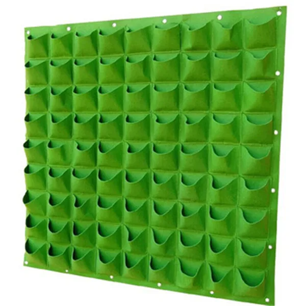 

Felt Fabric Hanging Planter Vertical Garden Grow Bags, Black or green