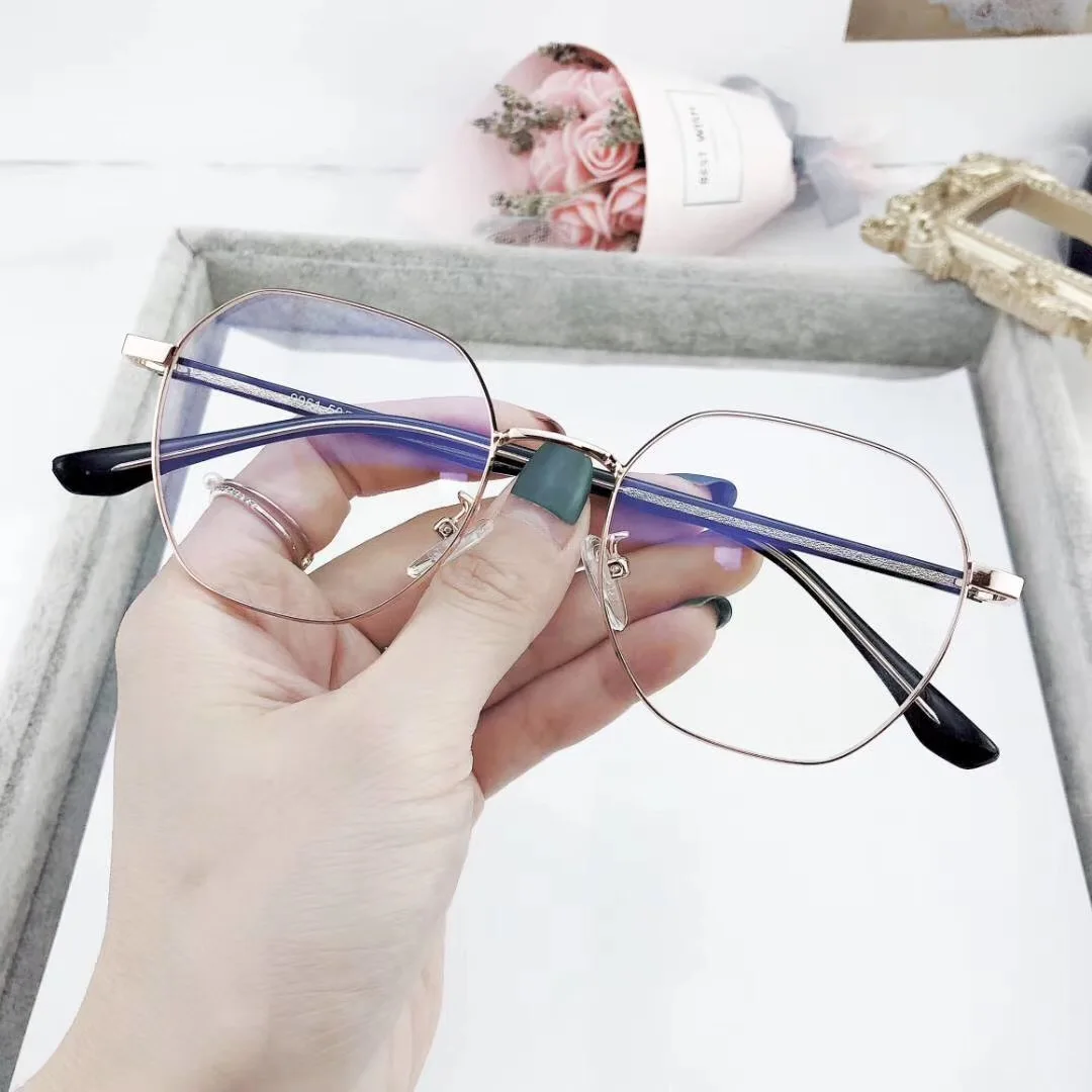 

ultra light glasses TR90 seagull legs blue light proof spectacle optical frame glasses matel frame plain glasses in stock, 8 colors