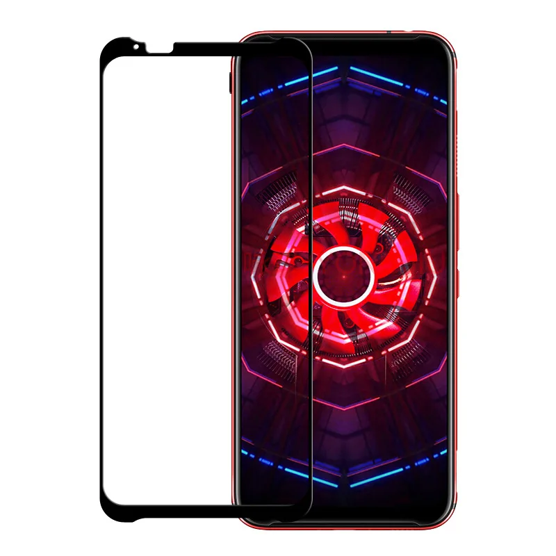 

Full Coverage 0.33mm 9H 2.5D Full Glue Tempered Glass Film For ZTE Nubia Red Magic 3 5G Blackshark 2 Pro ROG 3 Screen Protector