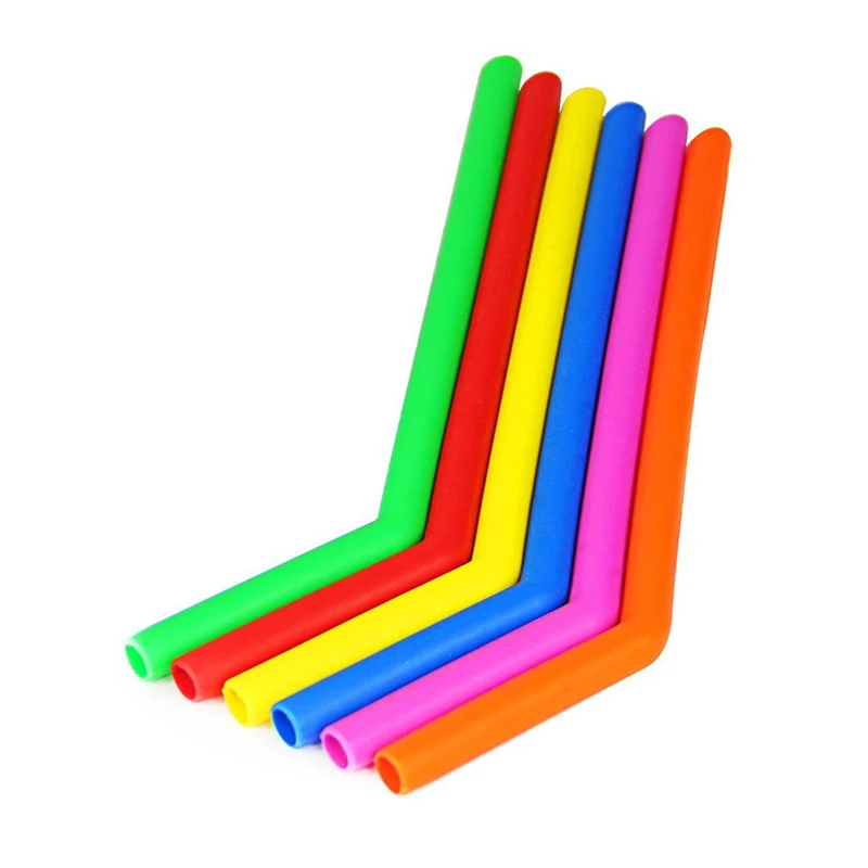 

Fancy Travel Magic Eco Friendly Portable Reusable Foldable Drinking Straw Silicone Collapsible Straws, Customized color