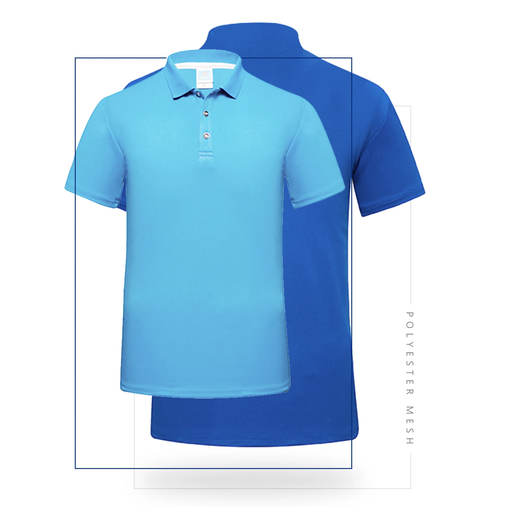 

New Summer Quick Dry Blank White Custom T shirt Printing Polo Mesh T shirt