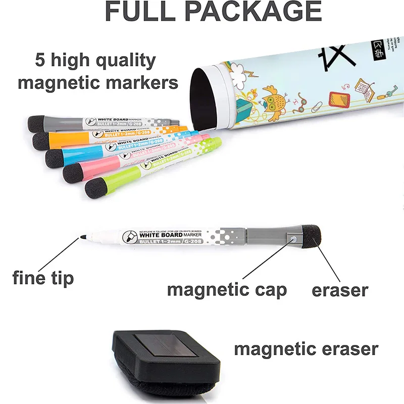 
Amazon Soft Self-Adhesive Magnetic Dry Erase White Board Sheet Kids Sticker White board for Refrigerator 