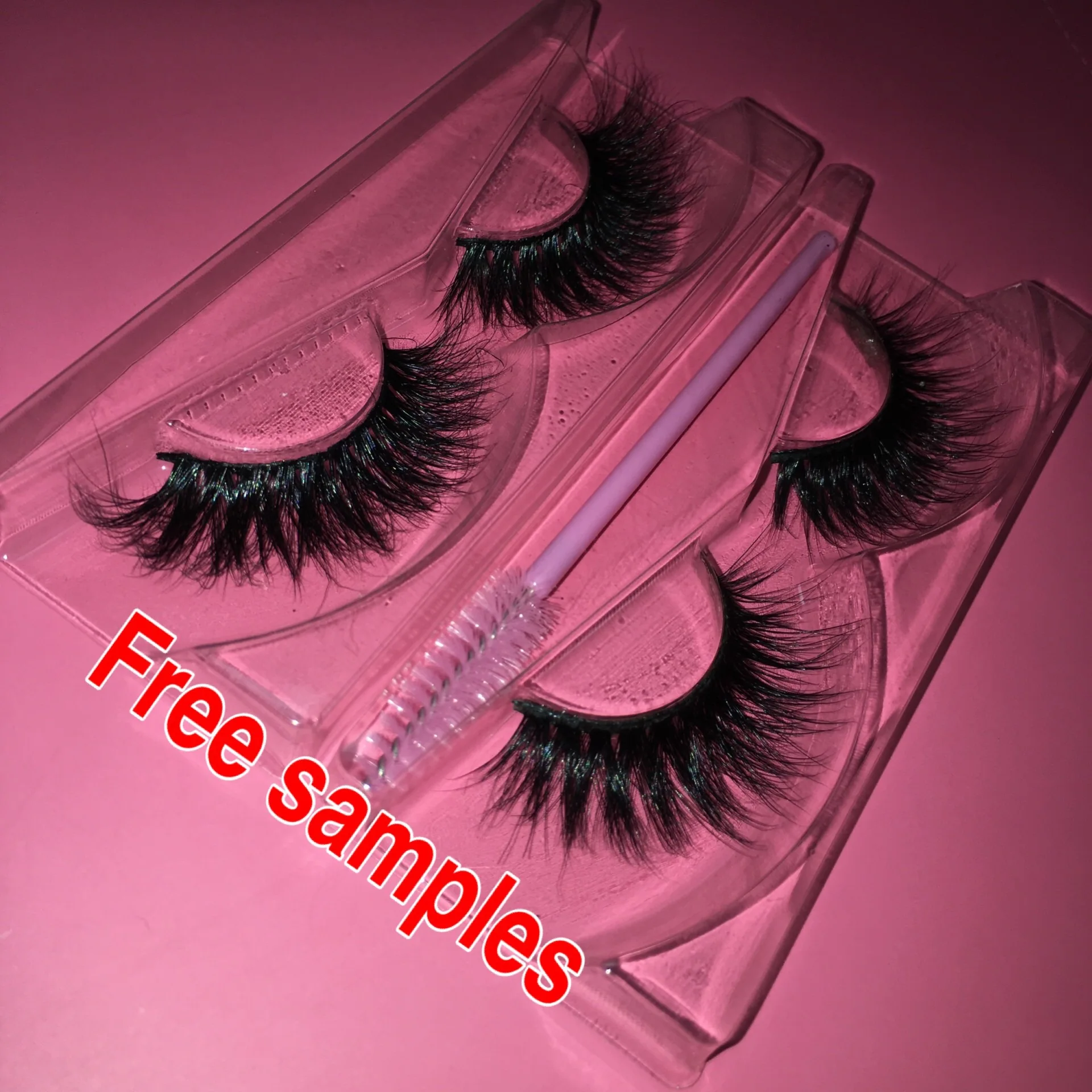 

Free sample eyelashes Vendor Hot Sale mink 3D 4D 5D eyelash cruelty free mink lashes With Wholesale Price, Natural color
