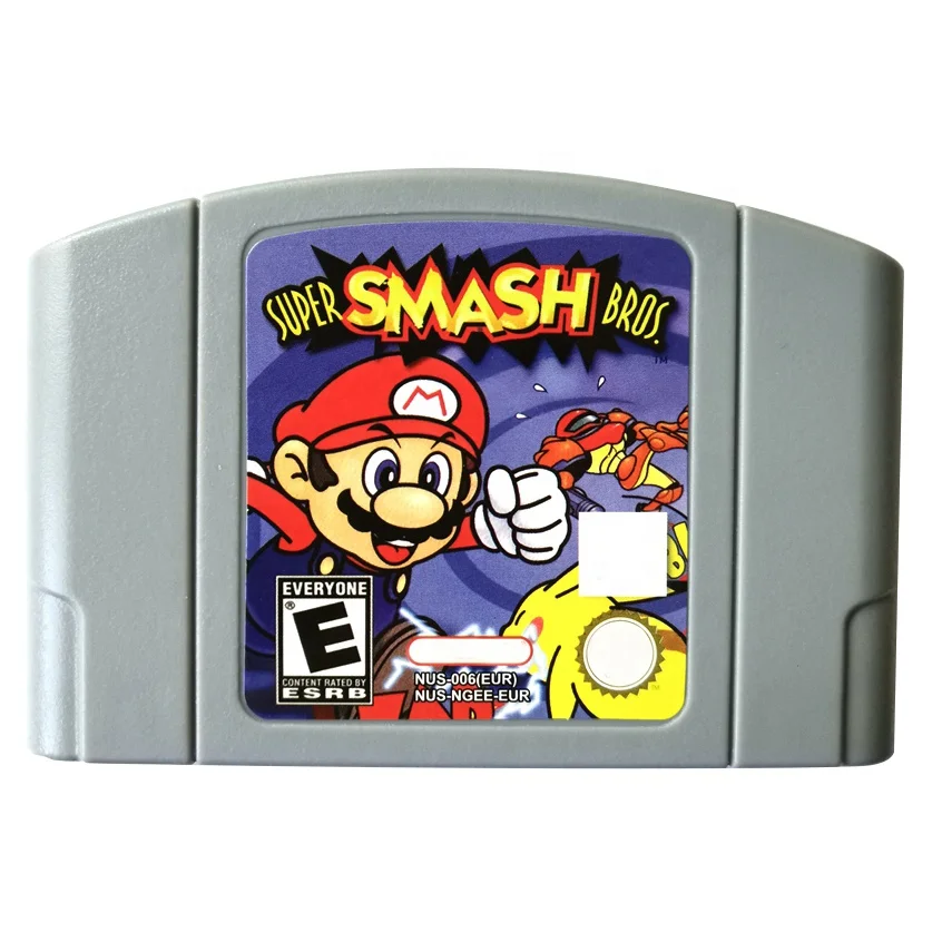 

In Stock EUR PAL Version English Language Retro Video Games N64 Games Super Smash Bros