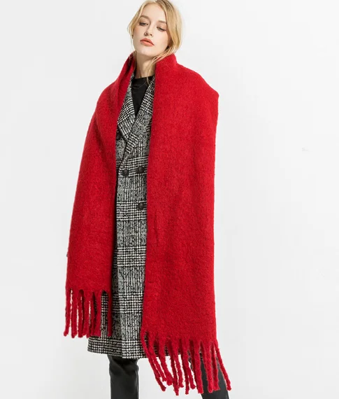 
2019 Souno hoe selling red plaid scarf long cashmere scarf fashion scarf women 