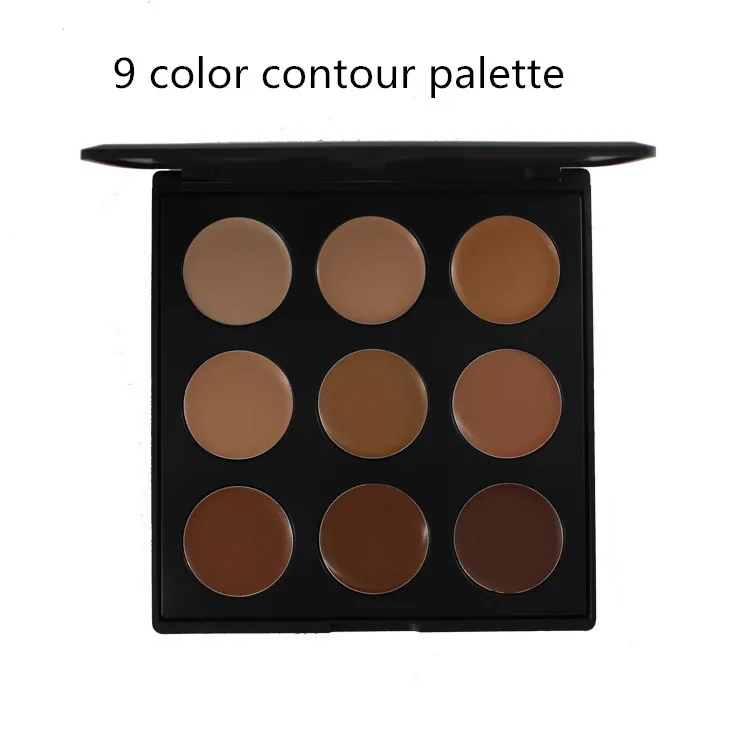 

Wholesale cosmetics 9 color makeup concealer private label waterproof concealer palette cream palette, 9 colors