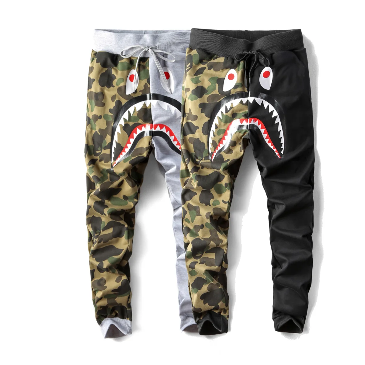 

Bape Blood Shark Leisure Long Pants Slim Fit Pants Jogger Sweatpants for Men, Customized colors