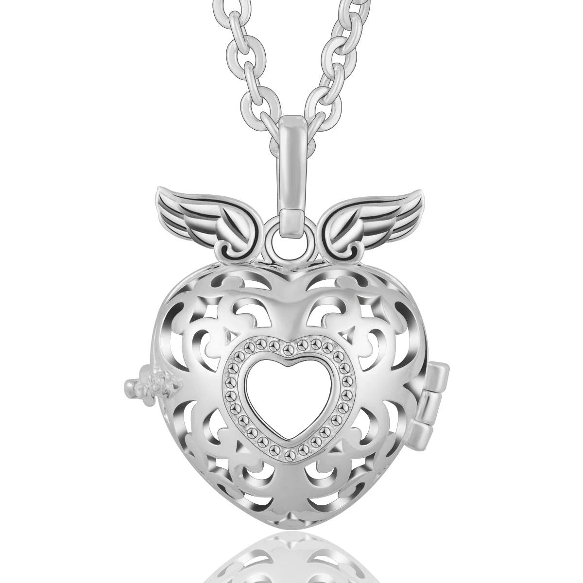 

Silver Necklace Chain 925 Sterling Jewelry Heart Rose Gold Pendent For Pendant Pearl Pendants