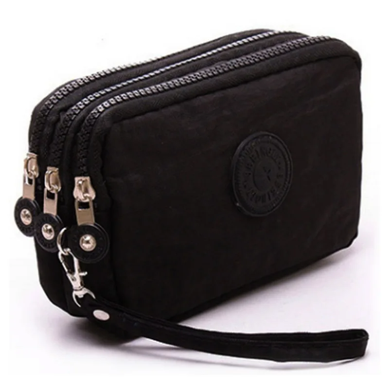 

Female Plaid Bag Card Holder Small Wallet Zipper Clutch coin purse canvas women purse wallet, Picture color