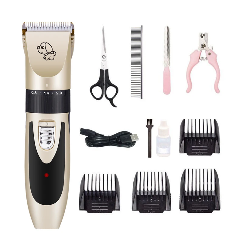 

Low Noise Rechargeable Shaver Electric Dog Hair Trimmer With Detachable Blade