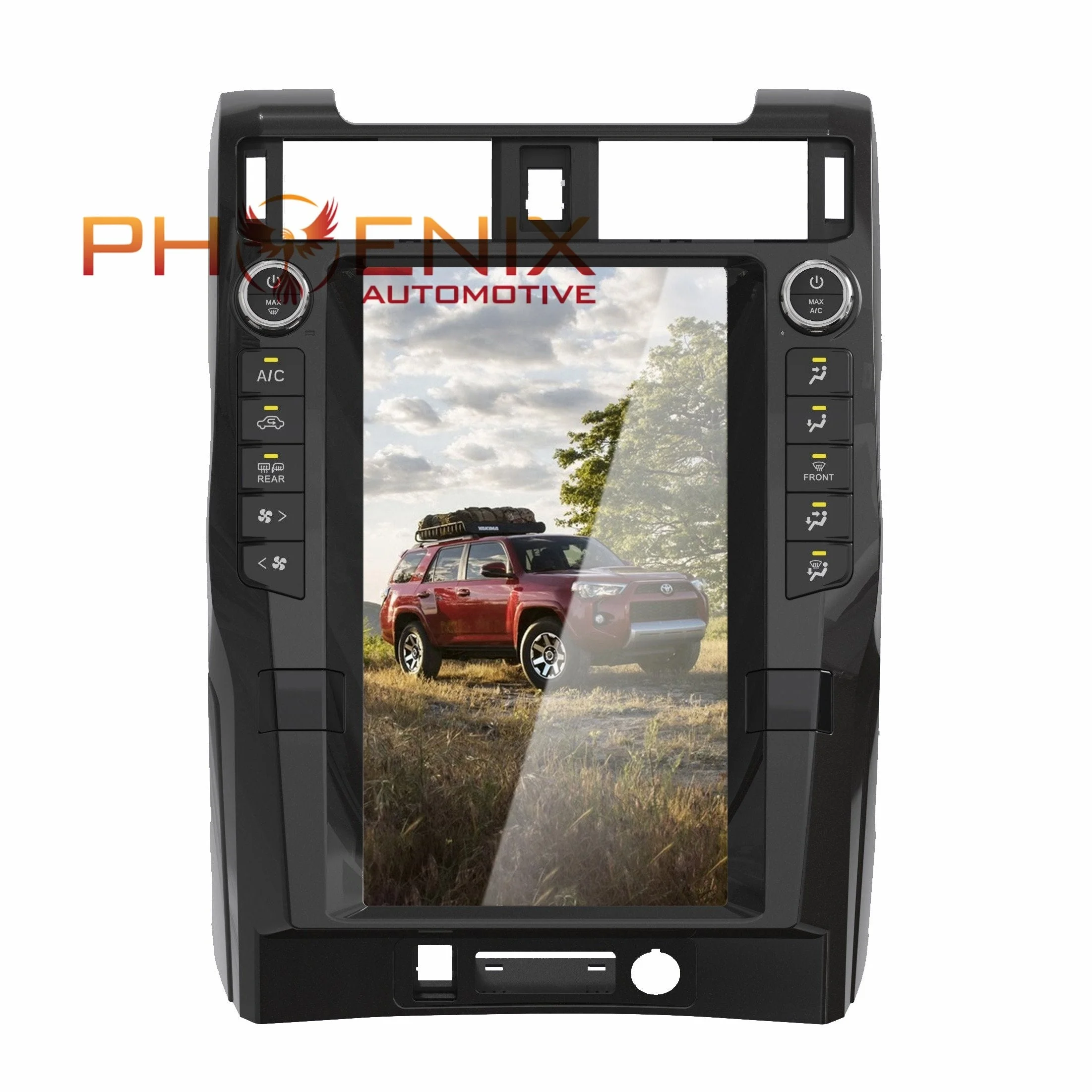 

PA 2022 16" Android 10.0 Vertical Screen Car Gps Navigation For Toyota 4Runner 2010 - 2022 tesla radio, Glossy black like trd pro/sand beige