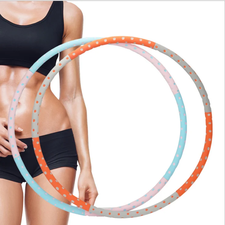 

1.2 kg Detachable Fitness Workout Waist Training Stainless Steel Core Tube Weighted Hula Ring Hoop Exercise Hoop