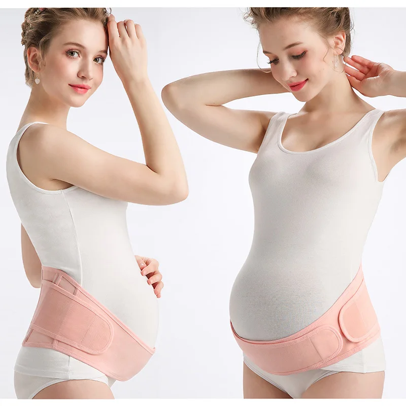 

Women pregnancy support belt for pregnant women thin abdominal support belt pregnancy tummy maternity belt, Skin color, black,pink