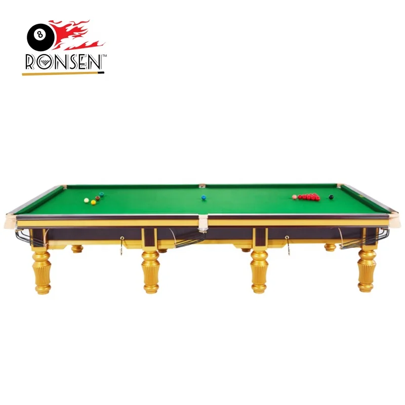 

Best selling 12ft 10ft size snooker table steel block cushions with heater/balls