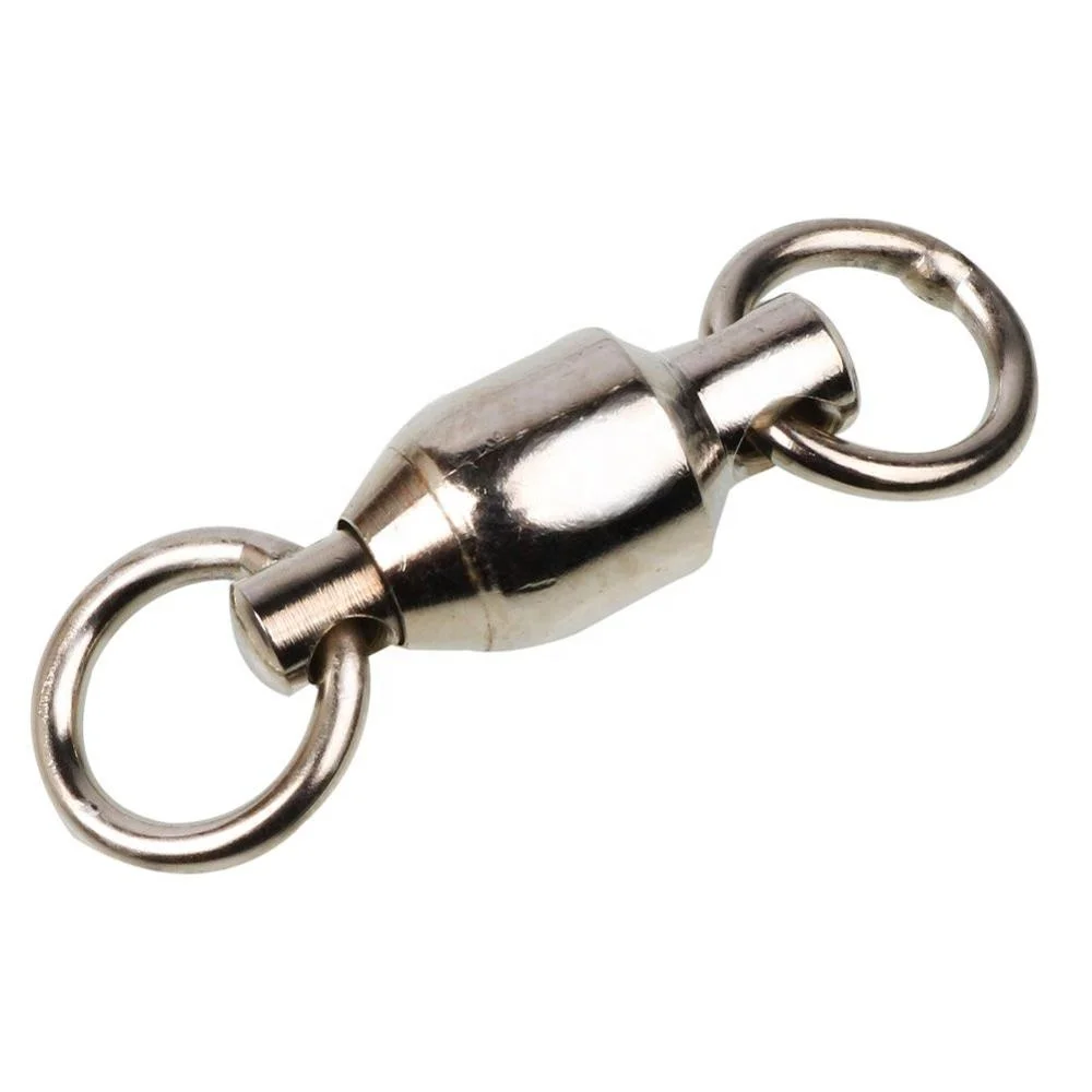 

Stainless Steel Ball Bearing fishing Swivels with Connector Solid weld Rings