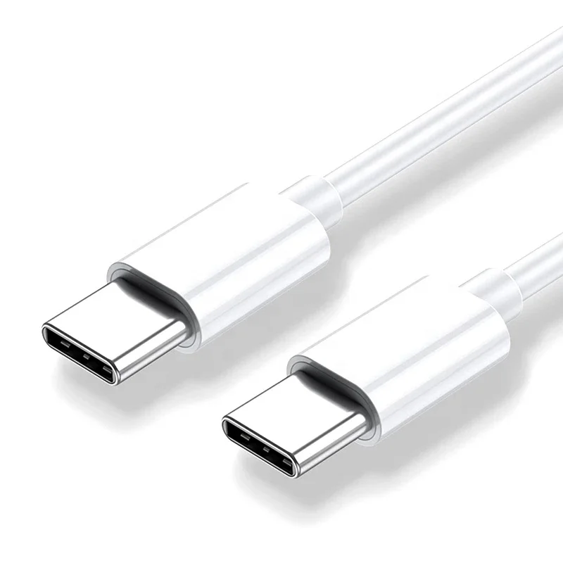 

Wholesale portable 1M 2M 3M 3.3ft PD cables Fast Charging USB Type C To USB Type C Phone Tablet Data charger Cable For iPad, White