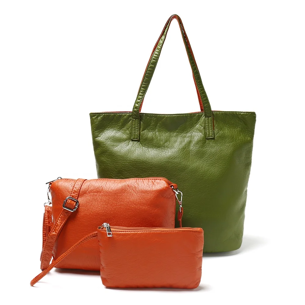 

LIKEBAG new fashion lady handbag pu leather doublesided use multi purpose single-messenger bag purse handbag shoulder bag Tote